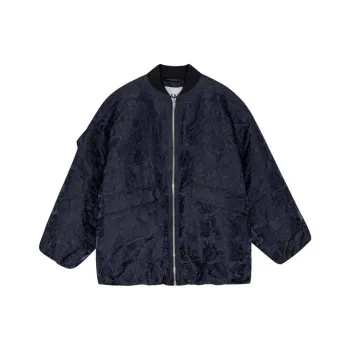 GANNI Botanical Jacquard Bomber Jacket