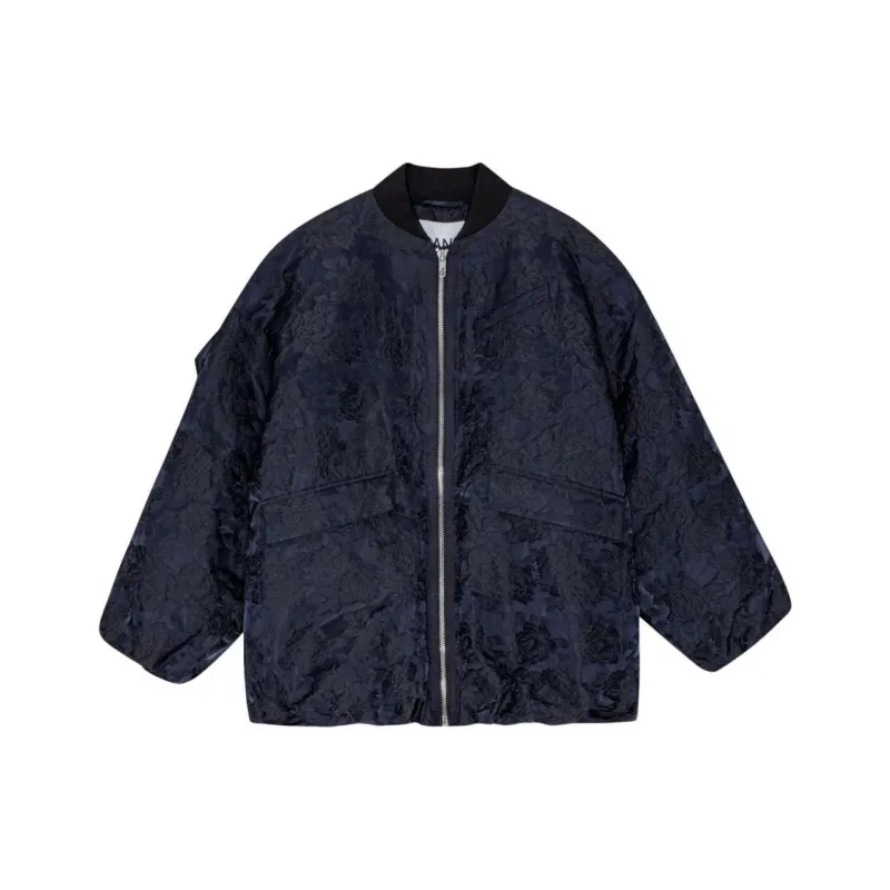 GANNI Botanical Jacquard Bomber Jacket-0