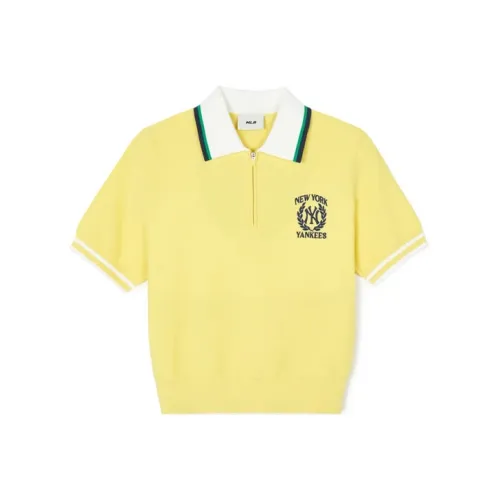 MLB New York Yankees Polo Shirts Women's Yellow