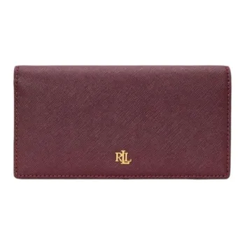 Ralph Lauren Leather Wallet Women's Dark Red