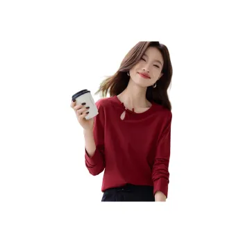 Mo Han Yi Mei Regular T Shirt Women's Red