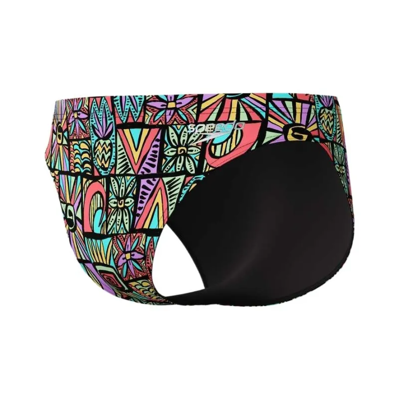 Speedo Swimming Shorts Men's Black/Orange-1