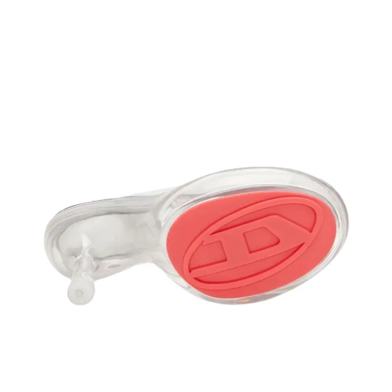 DIESEL Slide Slippers 12cm Women's White-5