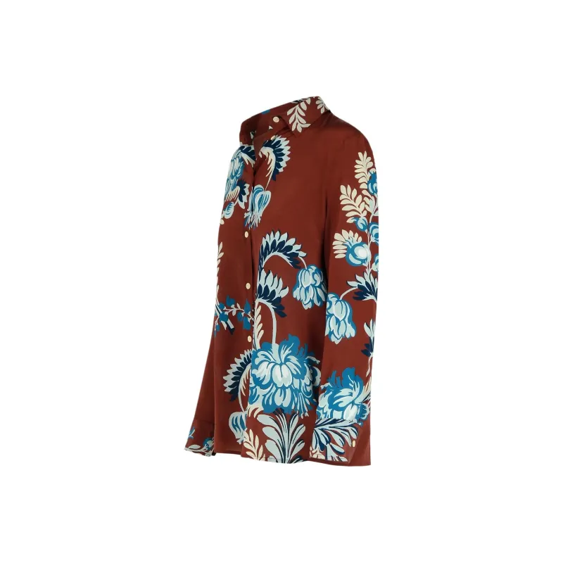 ETRO Floral Printed Curved Hem Shirt-2