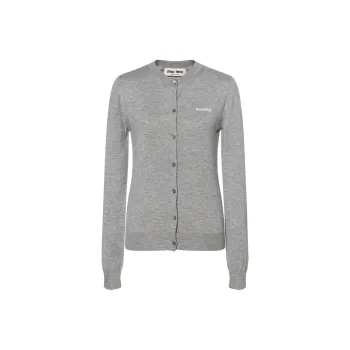 MIU MIU Knitwear Women's Gray Green