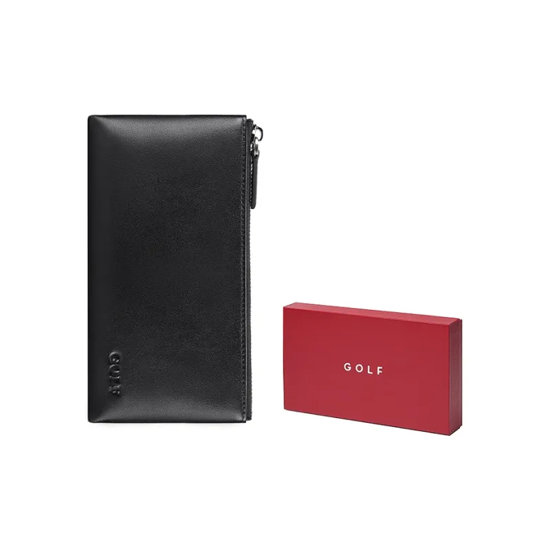 GOLF Cow Leather With Synthetic Leather Wallet Regular Men's Black-0