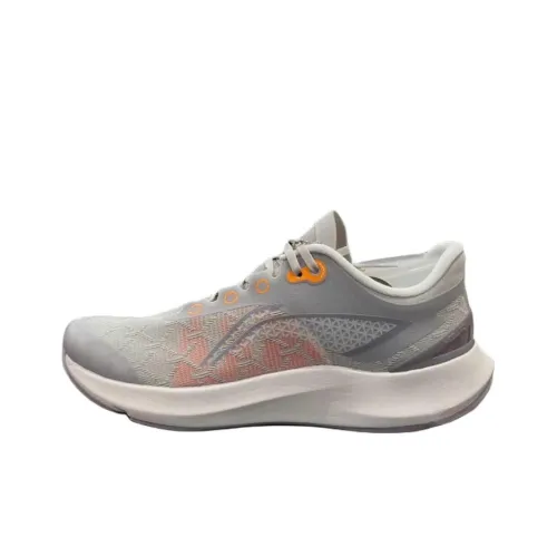 LiNing Qingyi Abrasion Resistant Slip Resistant Low Top Casual Running Shoes Women's Gray