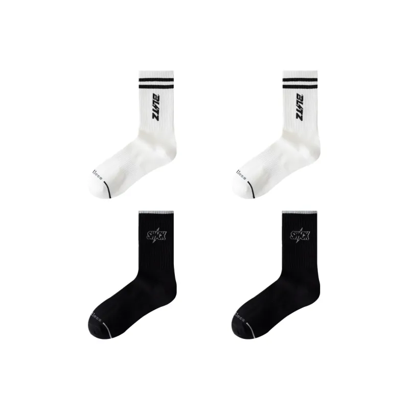 ROBINHOOD Mid Calf Socks Unisex 4 Pack-17