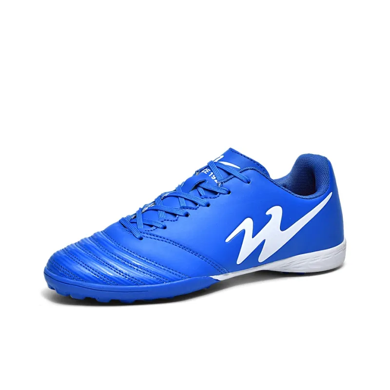 Binary TF Turf Cushioning Abrasion Resistant Lightweight Soccer Shoes Unisex Blue-1