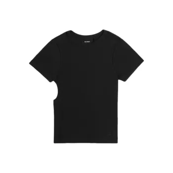 Axel Arigato Cut out Ribbed T shirt