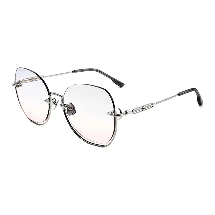 THE OWNER Plate Frame Irregular Shape Sunglasses Unisex-5