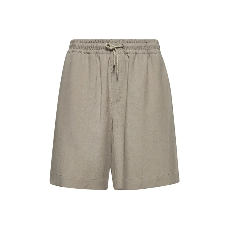 GIORGIO ARMANI Relaxed Fit Drawstring Shorts-0