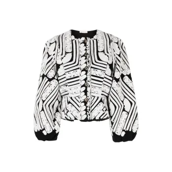 Ulla Johnson Jackets Coats Women's Black White