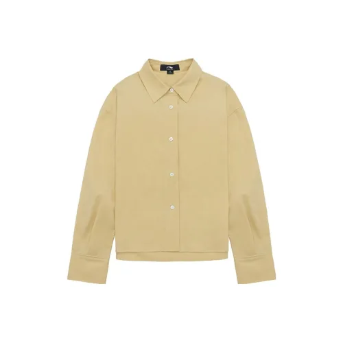 LI NING 1990 Commuter Series Shirt Women's Khaki Yellow