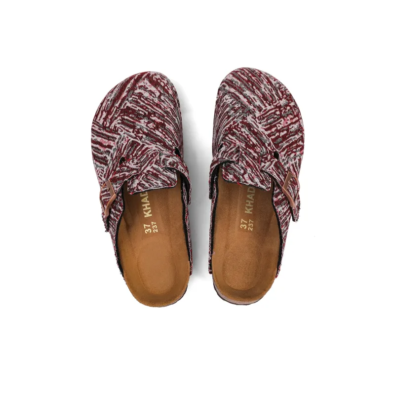 Khadgar Cork Sole Quiet Abrasion Resistant Slip Resistant Closed Toe Slippers Unisex-12