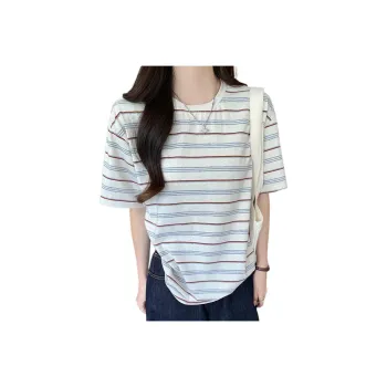 Si Bei'er Regular T Shirt Women's Stripes