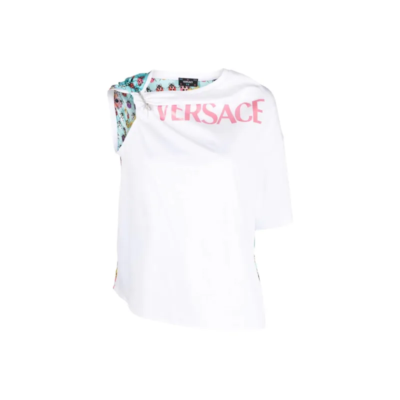 VERSACE Butterflies Logo T Shirt-0