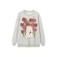 White Gray Fleece-Lined