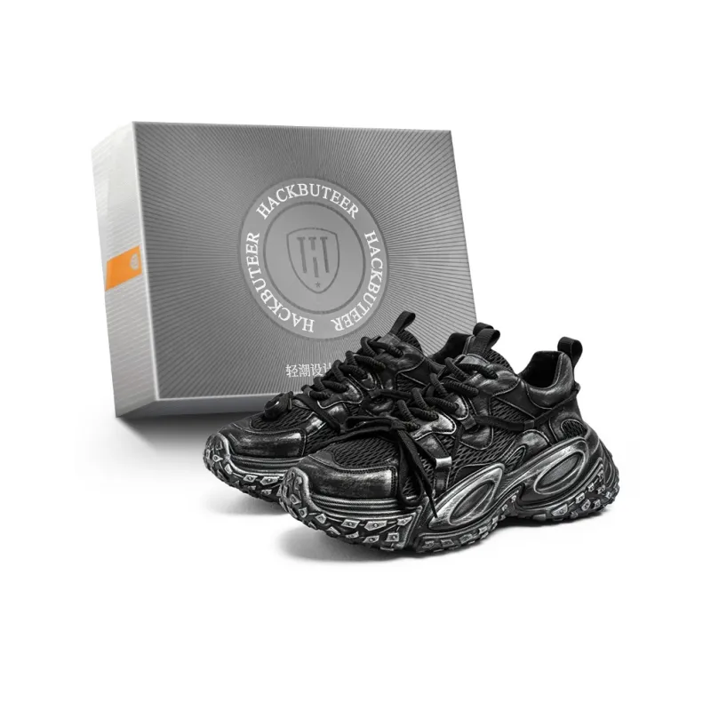 HACKBUTEER Low Top Chunky Sneakers Men's Box Included-6