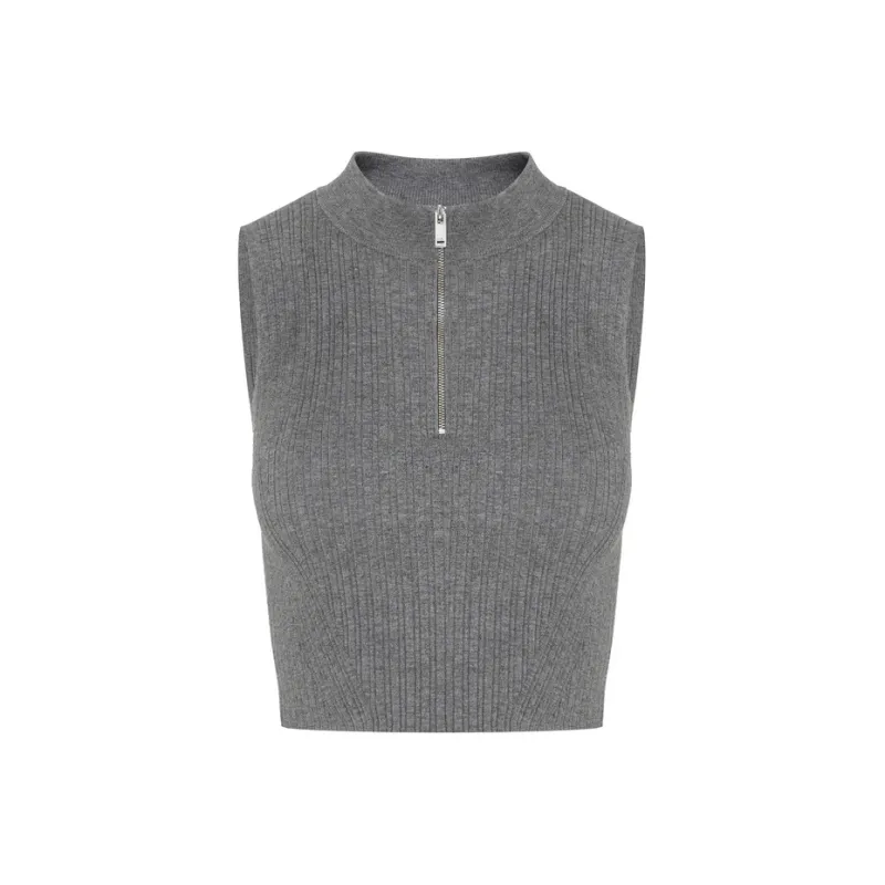 MOCO Knitwear Women's Medium Heather Gray-3