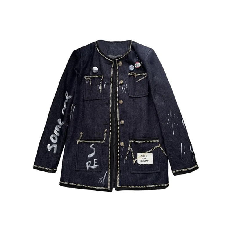 Incolore Jackets & Coats Women's Navy Blue-0