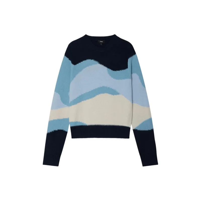 THEORY FW22 Cashmere Sweater Women's Blue-0