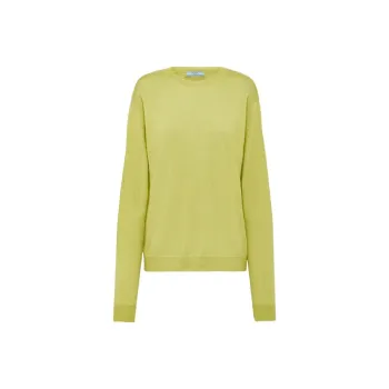 PRADA SS24 Cashmere Sweater Women's Lime Green
