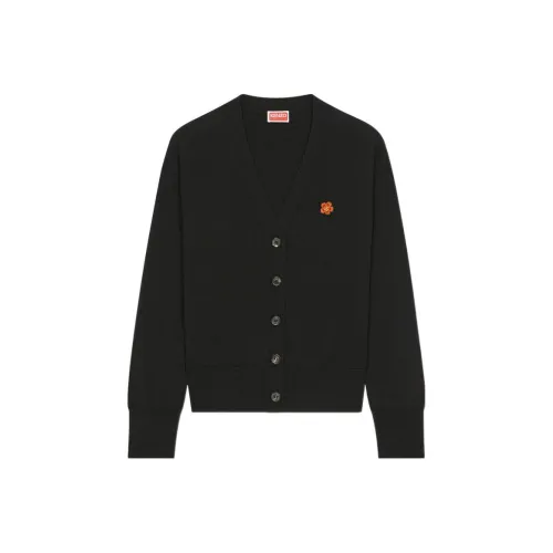 KENZO Boke Flower Embroidered Cardigan 'Black'