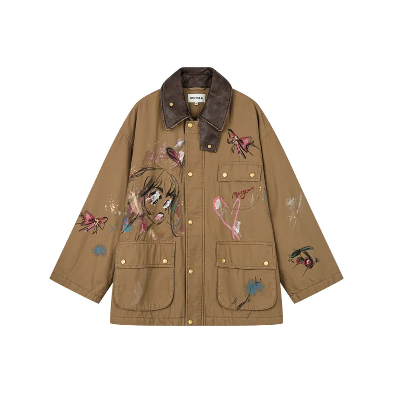 UOOYAA Jackets Women's Khaki-0