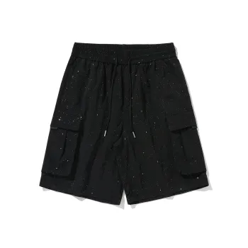FONDLOOK Casual Shorts Unisex Black