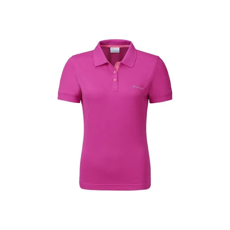 Columbia Polo Shirts Women's Peach Red-0