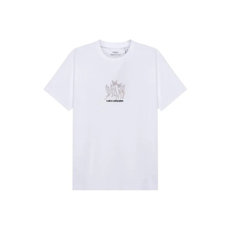 Burberry Embroidered Deer Oversized T-shirt-0