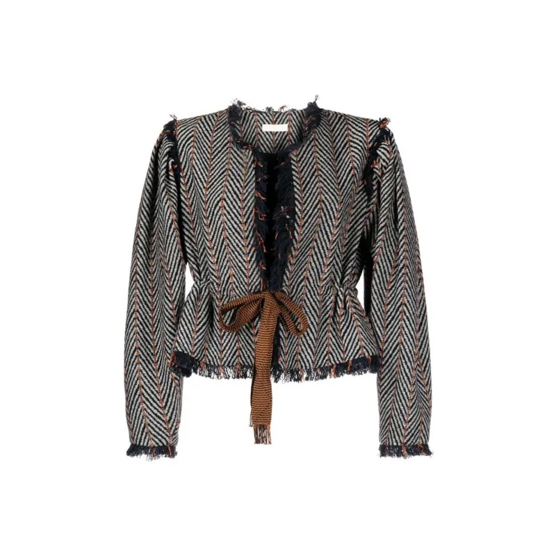Ulla Johnson Ames Herringbone Tweed Jacket-4