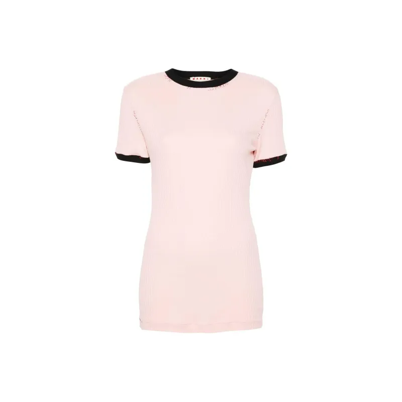 MARNI Ribbed Jersey T-shirt-0