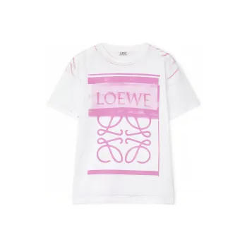 LOEWE Logo Printed Crewneck T Shirt