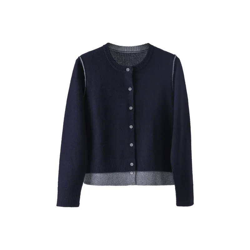 Fstudio Knitwear Women's Navy Blue/Gray-0