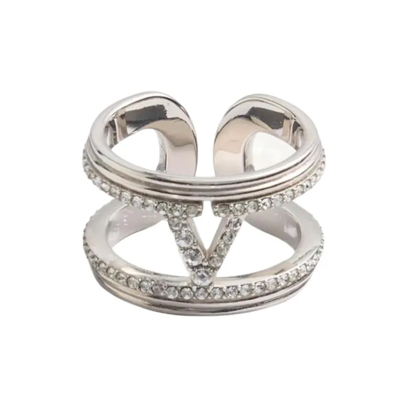 Valentino Metal Rings Women's Silver-0