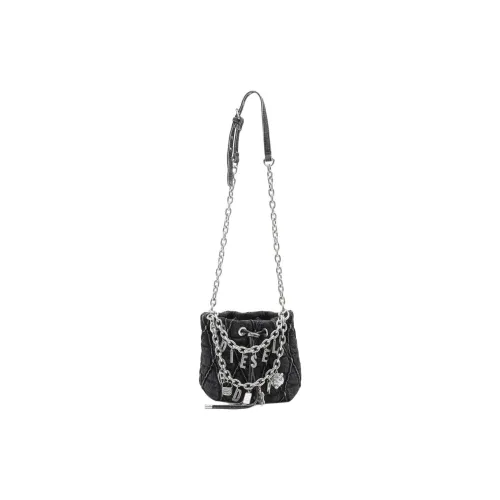 DIESEL HOSHI Collaboration Cotton Bucket Bag, Shoulder Bag Women's Black