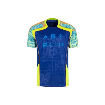 Adidas Soccer Jerseys Men Ink Blue/Orange Yellow/Bird Feather Blue/Semi Bright Yellow Fluorescent