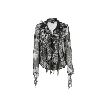 VERSACE JEANS COUTURE All Over Magazine Printed Shirt