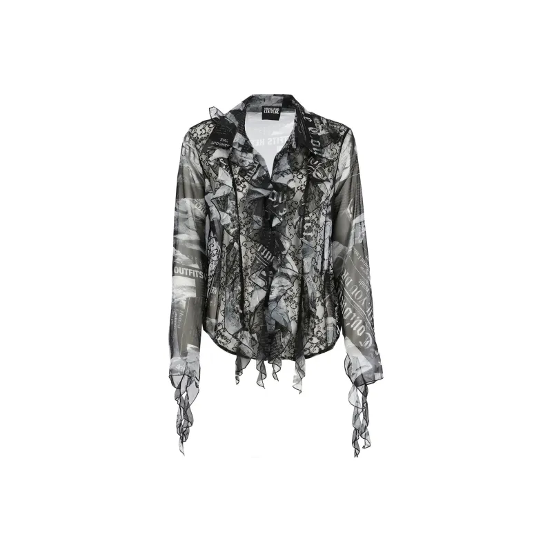 VERSACE JEANS COUTURE All Over Magazine Printed Shirt-0