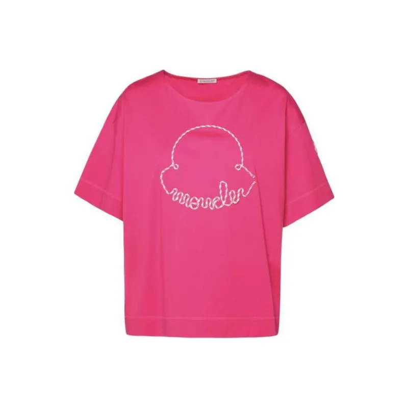 Moncler Logo patch Cotton T shirt-0
