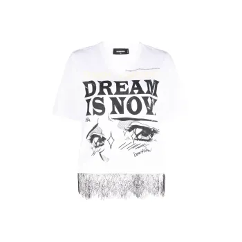 DSQUARED 2 Slogan Graphic print T shirt