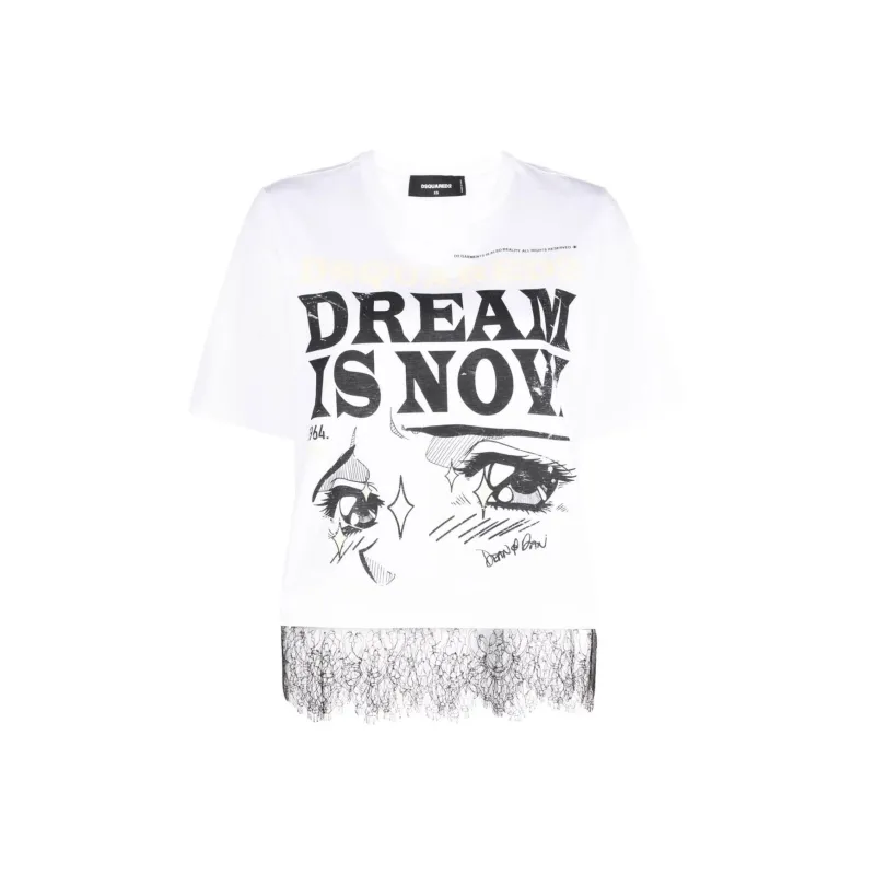 DSQUARED 2 Slogan Graphic print T shirt-0