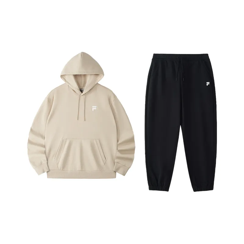 FILA FUSION FOB Sweatshirt Set Unisex Dark Brown Khaki-1