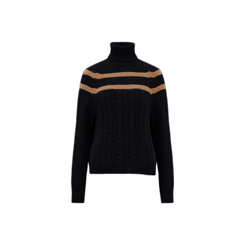 Moncler FW22 Sweater Women's Navy Blue-0