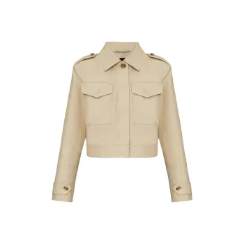 HUGO BOSS Flap-pocket Cropped Jacket