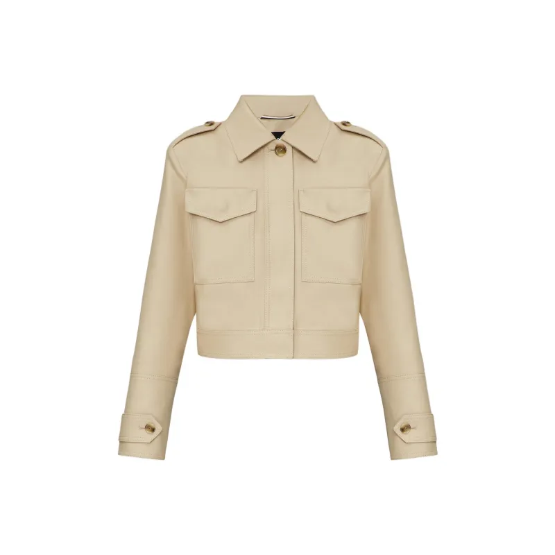 HUGO BOSS Flap-pocket Cropped Jacket-0