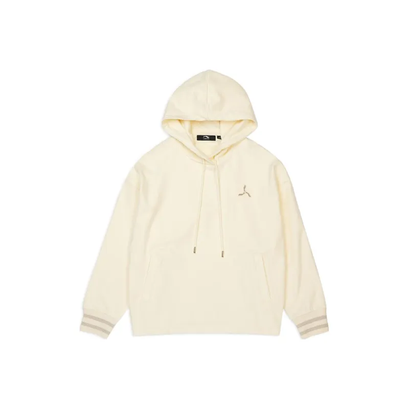 LI NING 1990 Classic Collection Sweatshirts Women's Light Antique Yellow-0