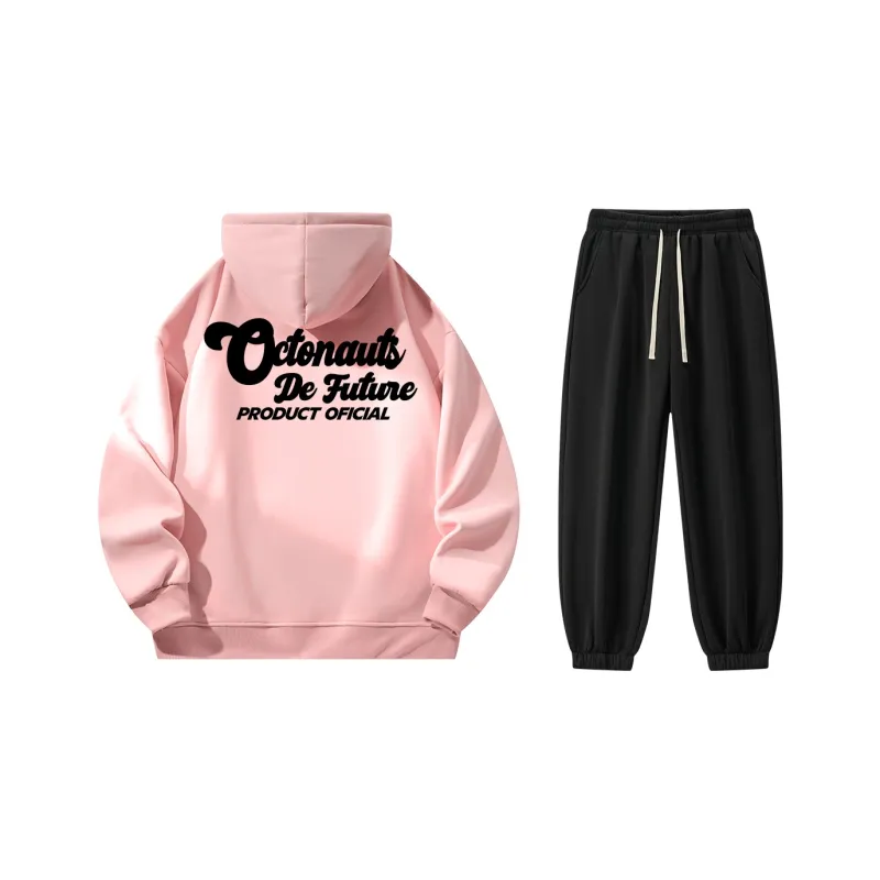 Small Columns Under The Sea Sweatshirt Set Unisex-4